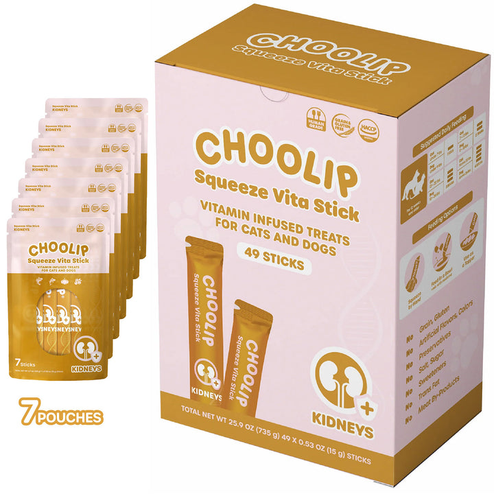 Choolip Squeeze Vita Stick Pouches - Vitamin-Infused Pet Treats