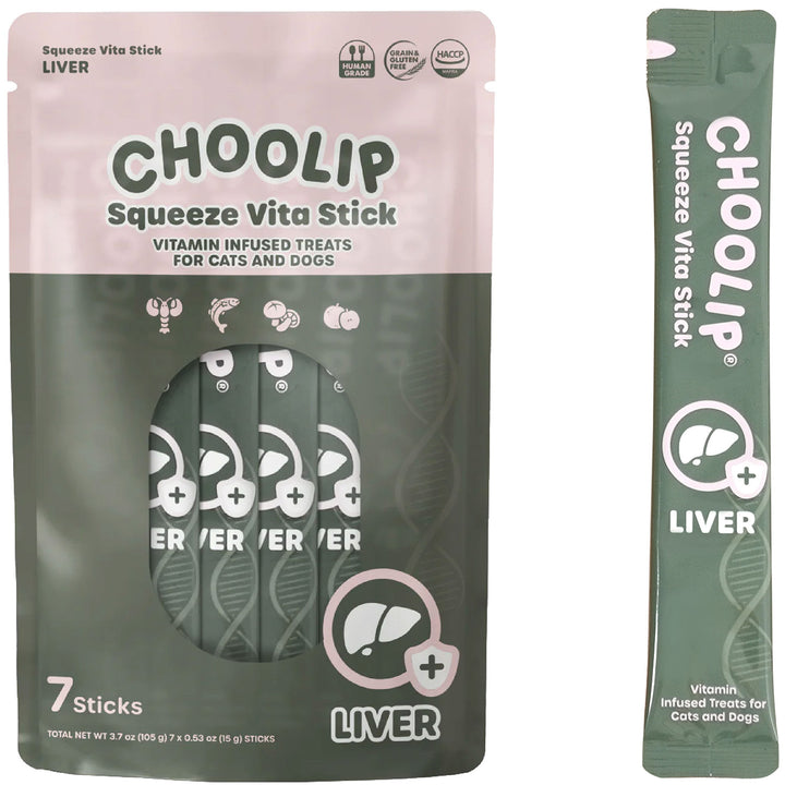 Choolip Squeeze Vita Stick Pouches - Vitamin-Infused Pet Treats