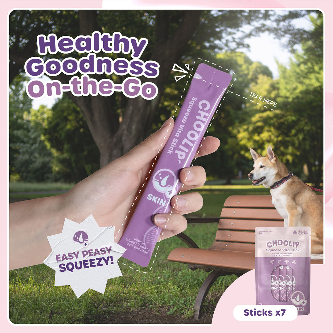 Choolip Squeeze Vita Stick Pouches - Vitamin-Infused Pet Treats
