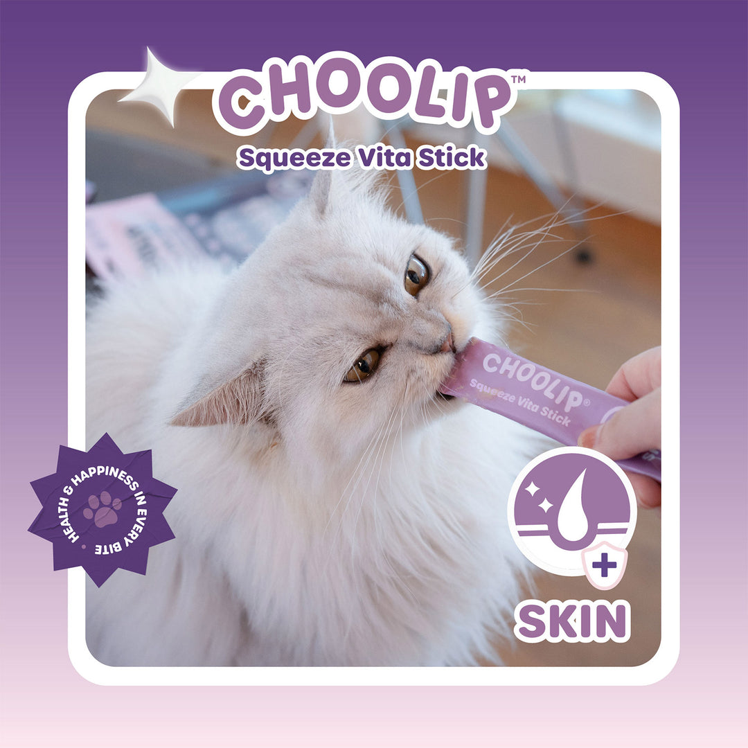 Choolip Squeeze Vita Stick Pouches - Vitamin-Infused Pet Treats