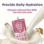 Choolip Berry Good Milk (10 Pouches) - Lactose-Free Vitamin Drink for Pets