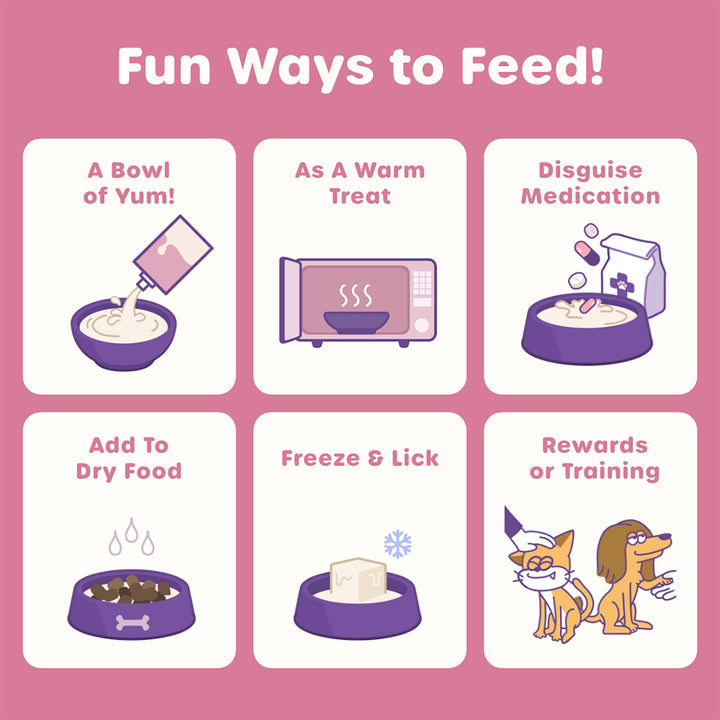 Choolip Berry Good Milk (10 Pouches) - Lactose-Free Vitamin Drink for Pets