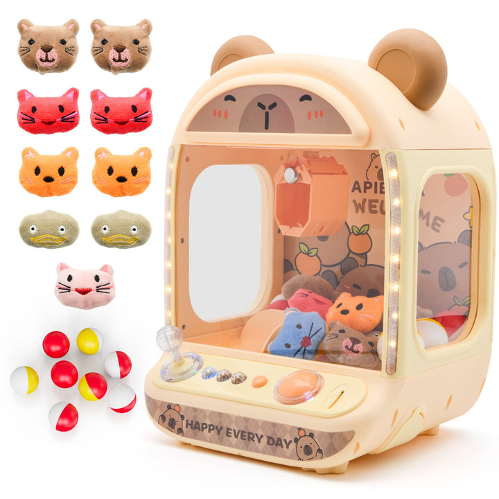 Contixo CM1 Brown Capybara Claw Machine | Mini Arcade Prize Grabber