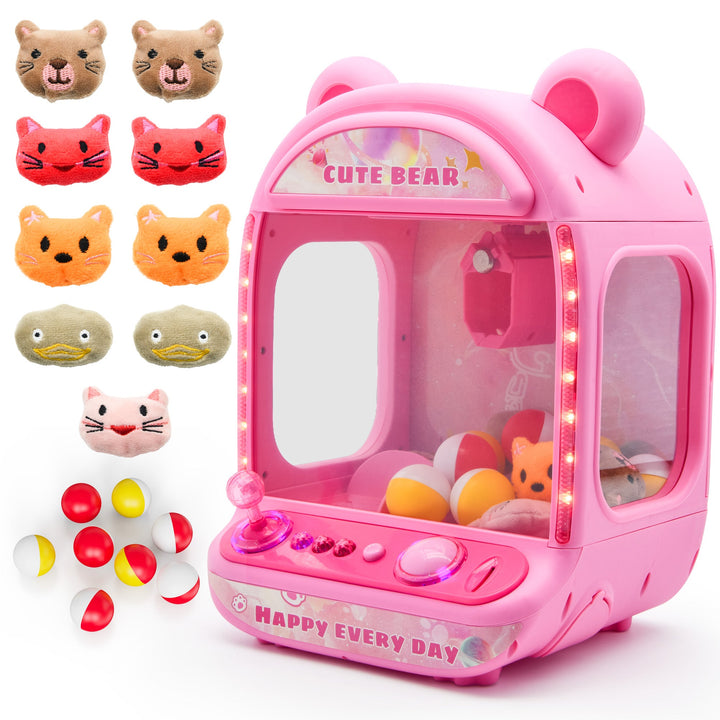 Contixo CM2 Pink Tabletop Claw Machine, Mini Arcade Prize Grabber