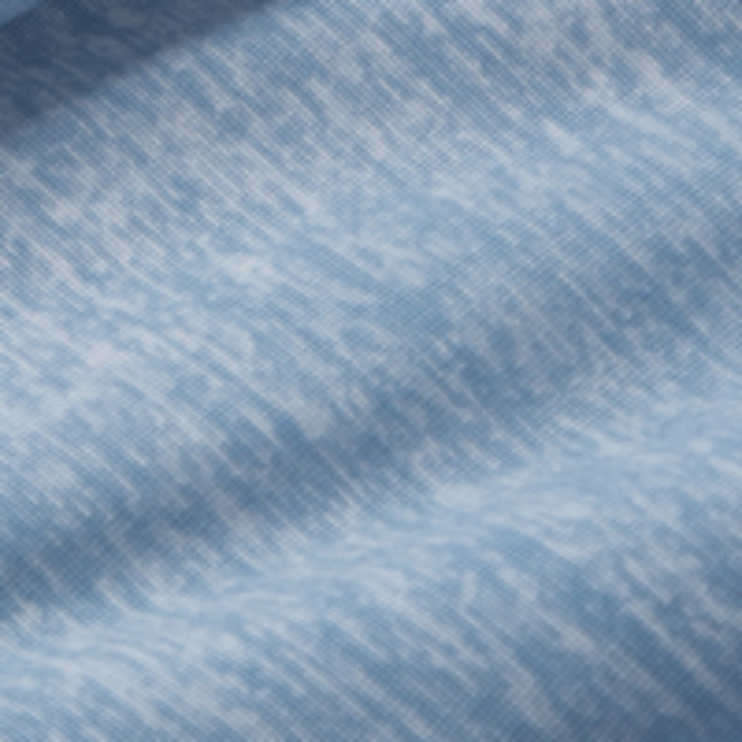 Close-up of blue fabric texture