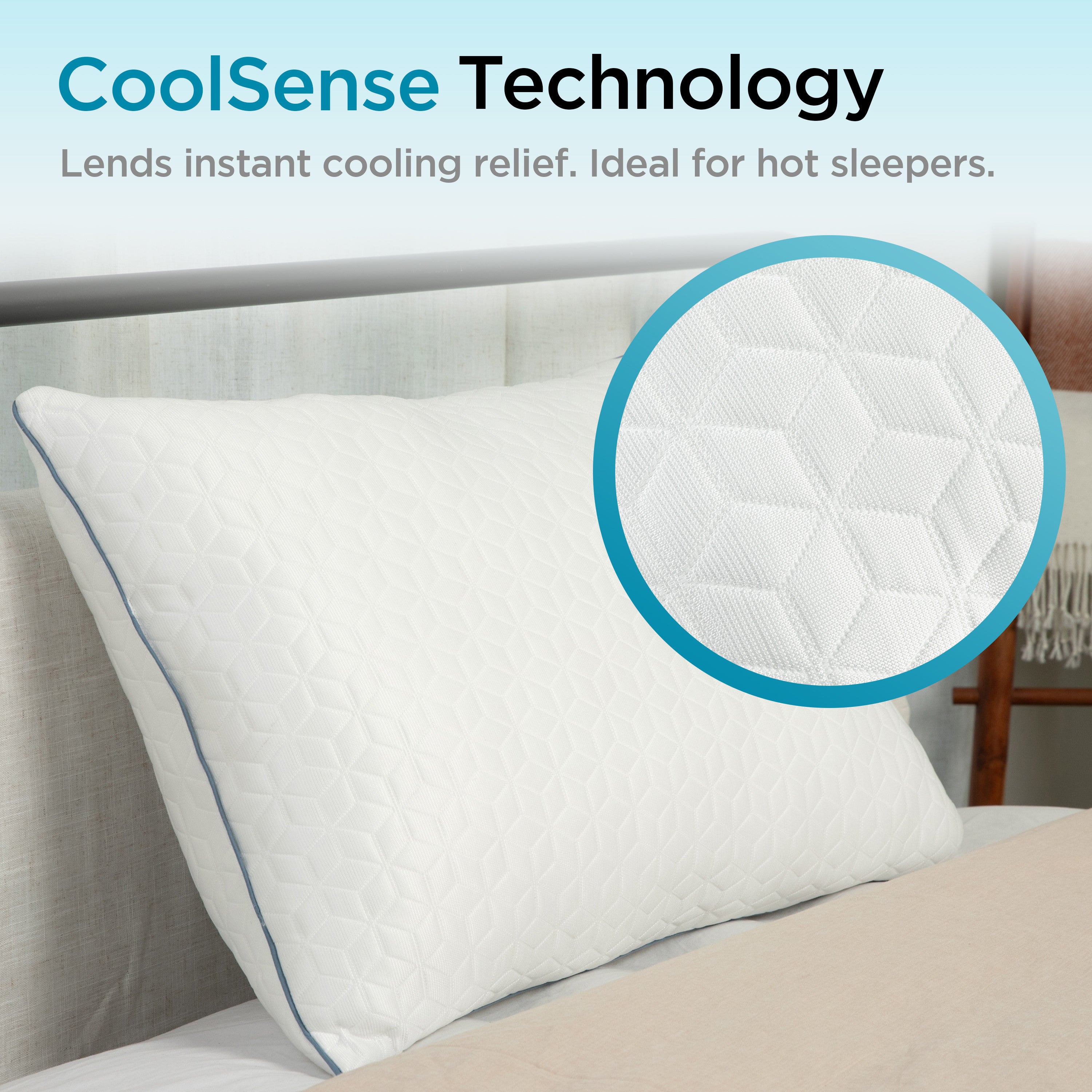 Brookstone CoolSense Down Alternative Pillow (2 Pack)