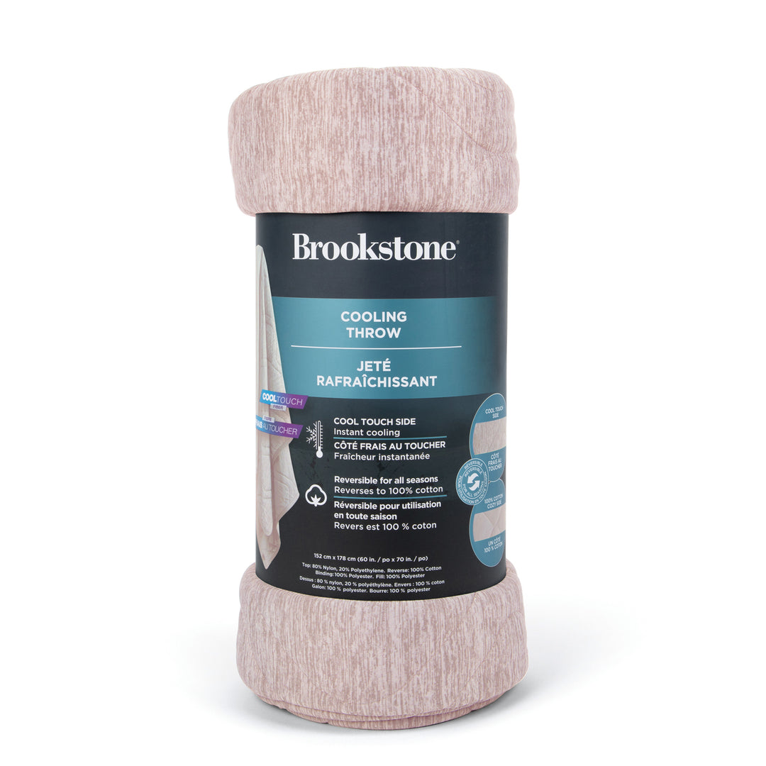 Brookstone cooling throw blanket on a white background
