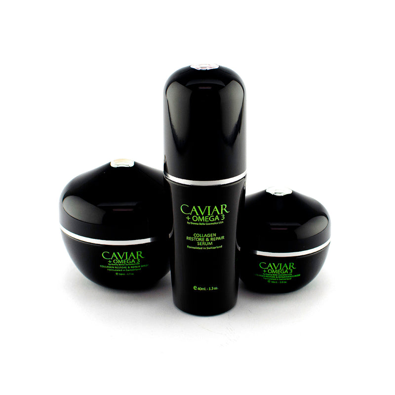 Donna Bella CAVIAR + OMEGA 3 Collagen Restore & Repair Set