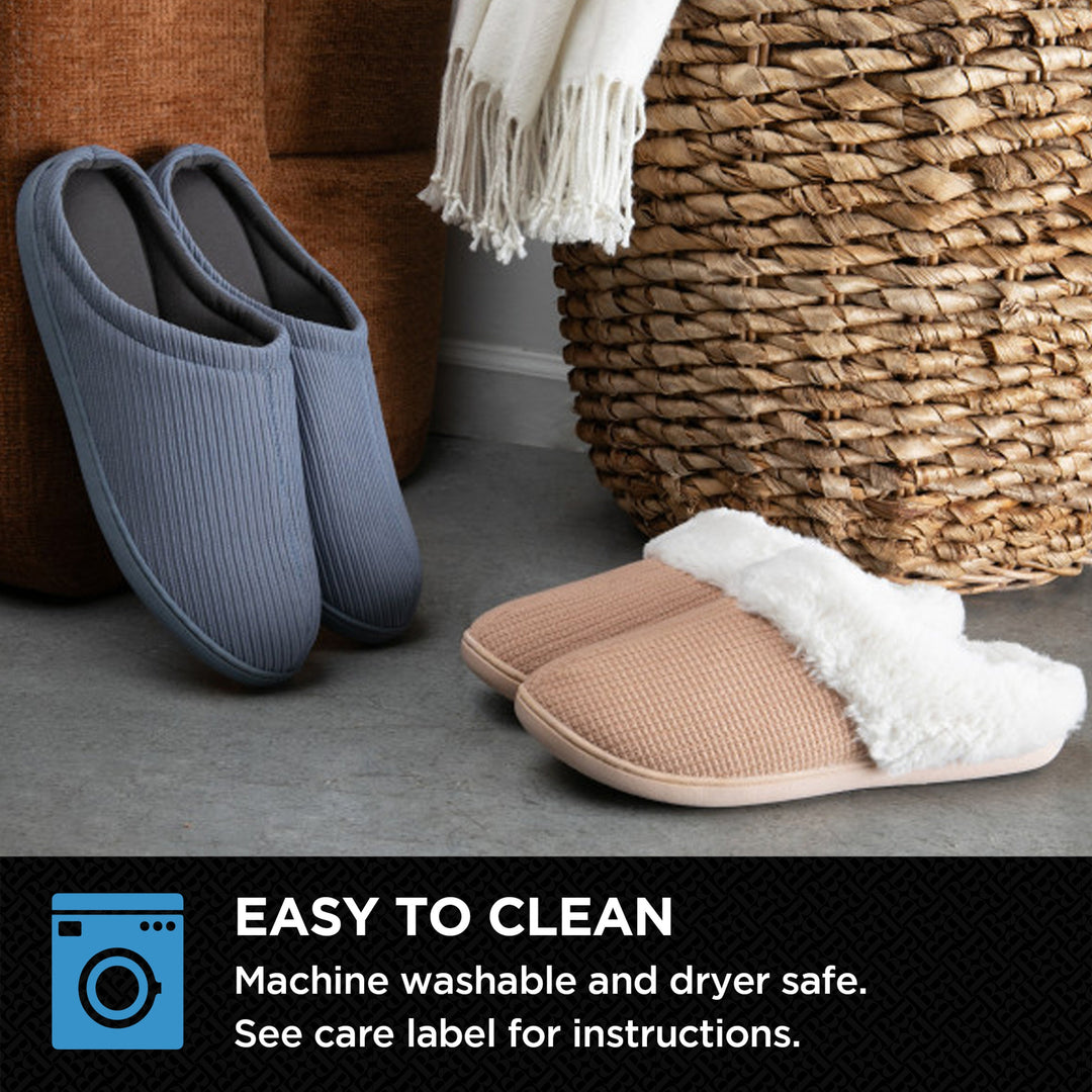 Brookstone Classic Comfort Memory Foam Slippers - Men's