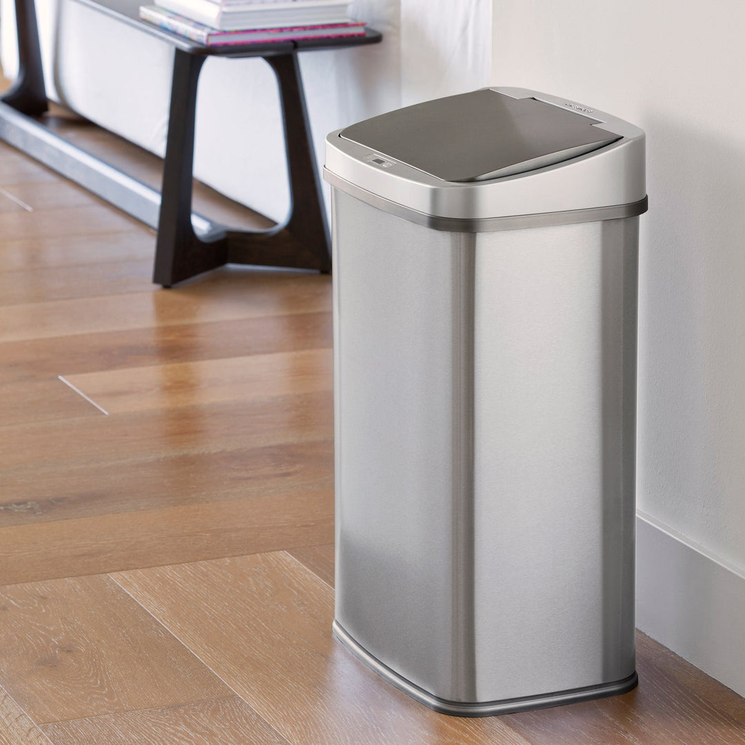 13.2 Gallon | Rectangular Motion Sensor Trash Can | DZT-50-28