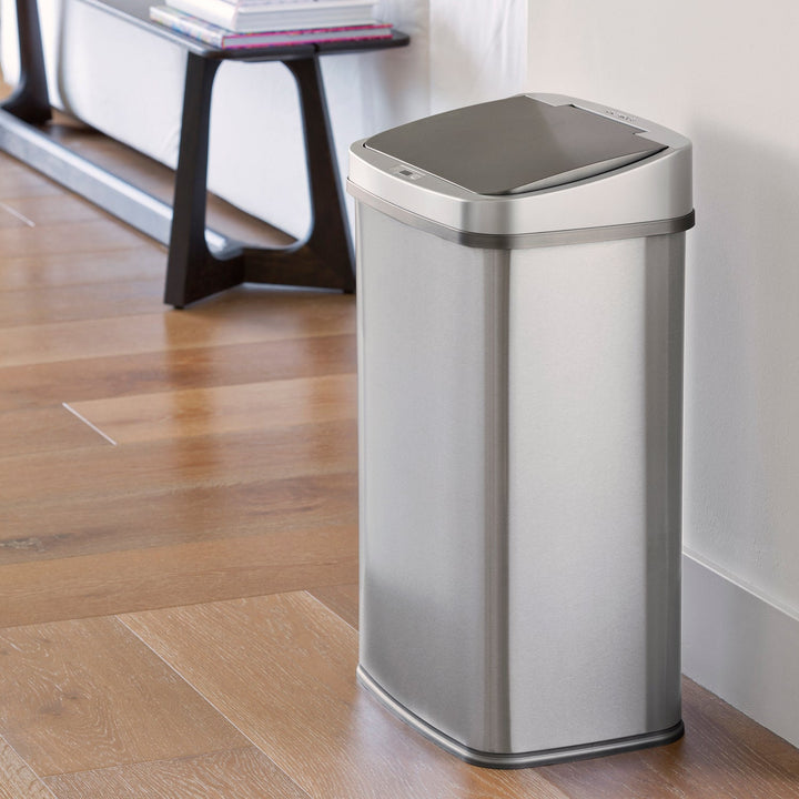 13.2 Gallon | Rectangular Motion Sensor Trash Can | DZT-50-28