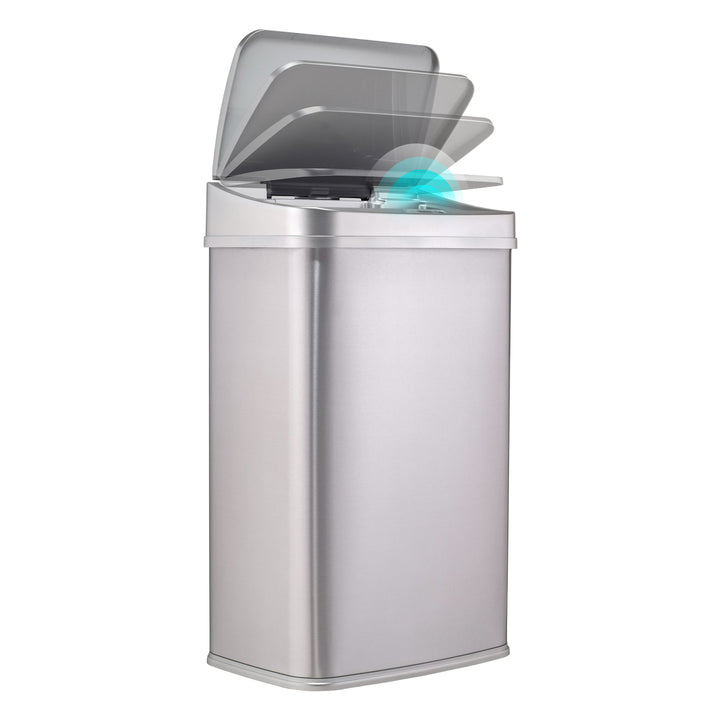 13.2 Gallon | Rectangular Motion Sensor Trash Can | DZT-50-28