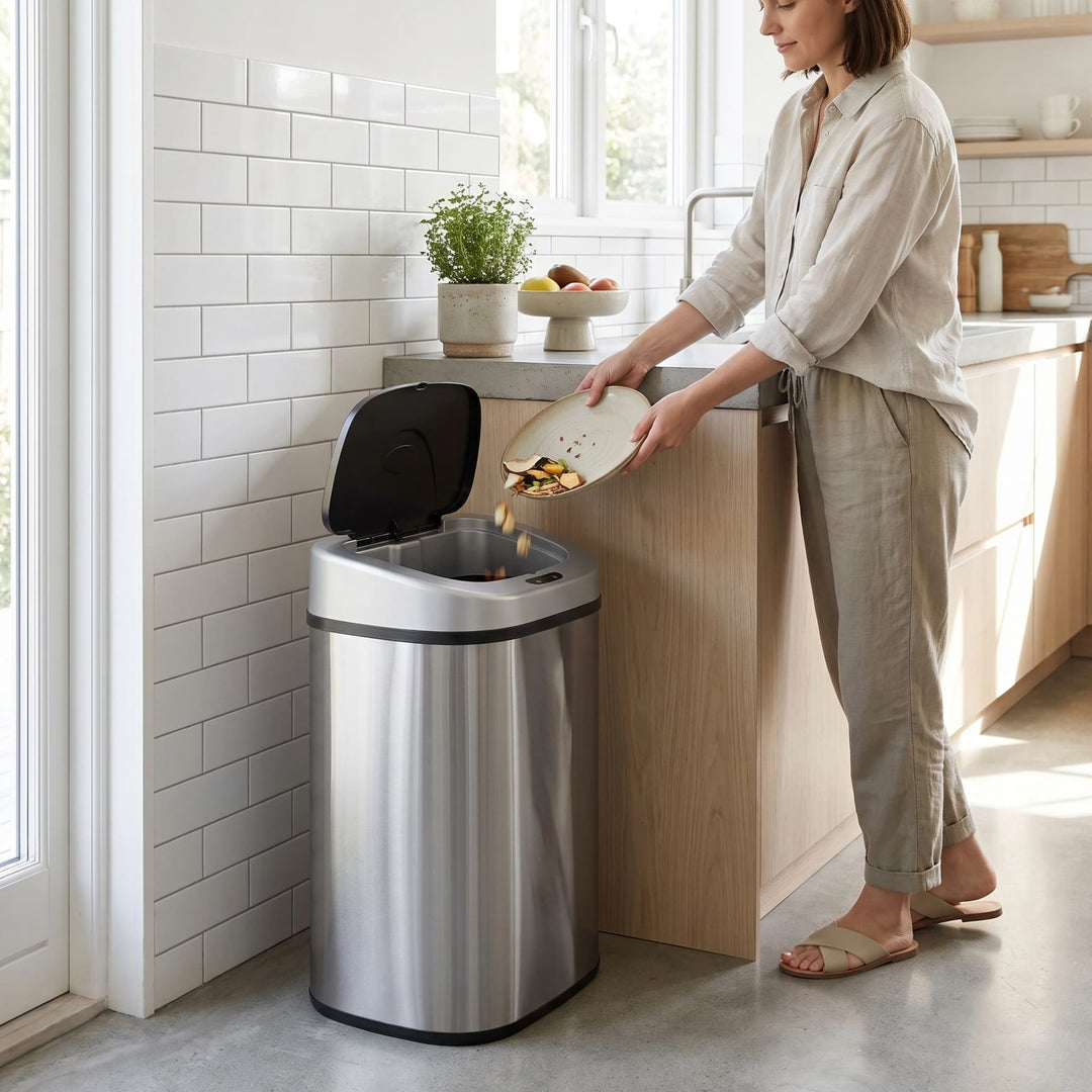 Rectangular Motion Sensor Trash Can 21.1 Gallon | DZT-80-4