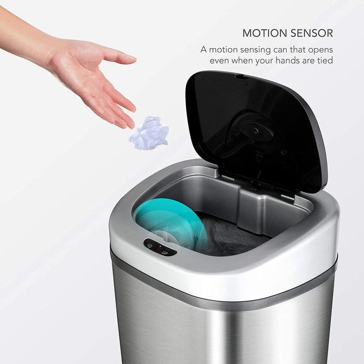 Rectangular Motion Sensor Trash Can 21.1 Gallon | DZT-80-4