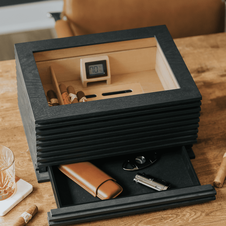 KOBI Glass Top Humidor by Case Elegance
