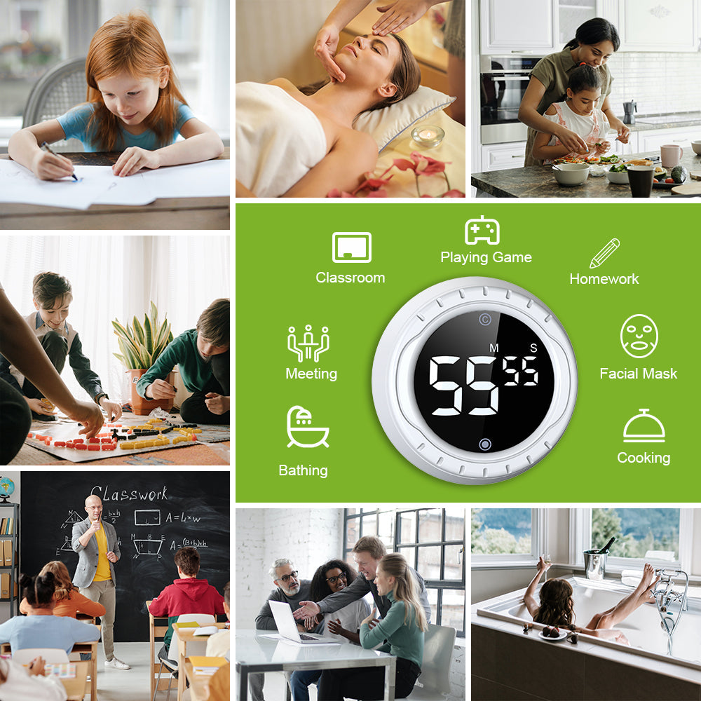 Baldr Digital Kitchen Timer - precise and reliable countdown for cooking, baking, and meal prep, featuring an easy-to-read display and compact design