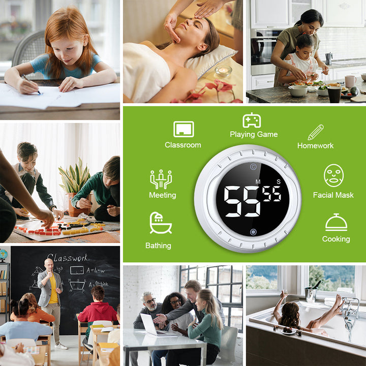 Baldr Digital Kitchen Timer - precise and reliable countdown for cooking, baking, and meal prep, featuring an easy-to-read display and compact design