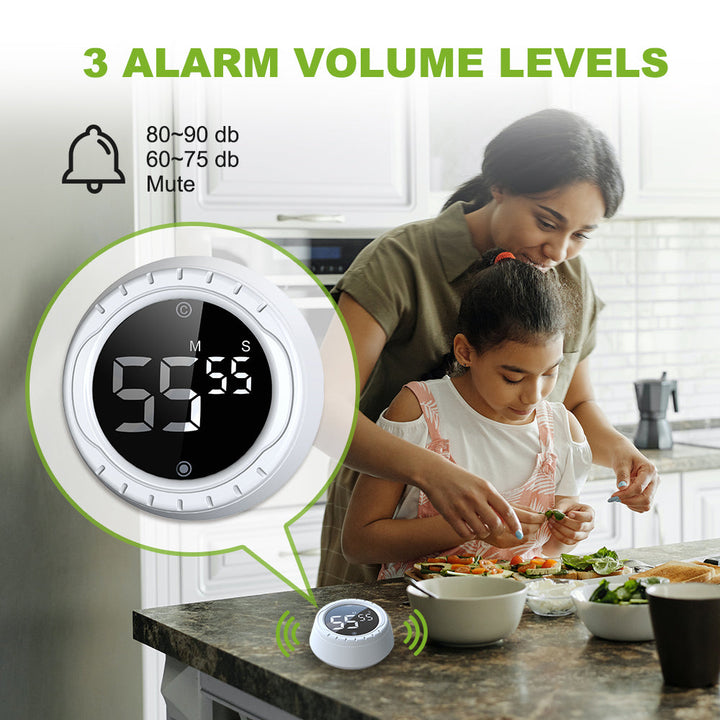 Baldr Digital Kitchen Timer - precise and reliable countdown for cooking, baking, and meal prep, featuring an easy-to-read display and compact design