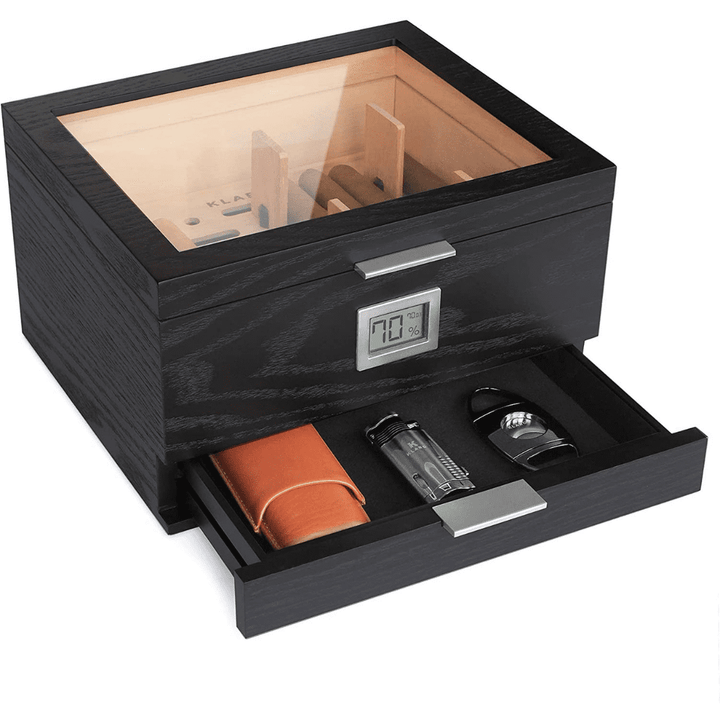 Mill Glass Top Humidor by Case Elegance
