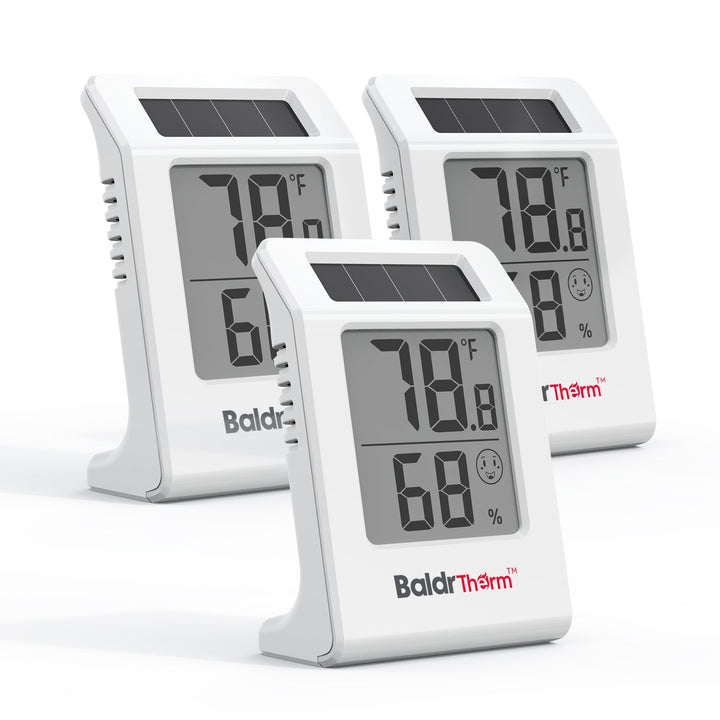 BaldrTherm Digital Thermometer and Hygrometer Meter - 2.2" Display