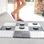 2-in-1 Premium Giant Checkers & Tic Tac Toe Game