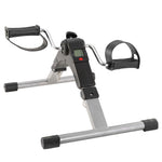 LCD Foldable Exercise Bike Pedal - Mini Exerciser for Leg & Arm Therapy - Home, Office, Gym - Black by VYSN