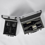 VinBottle and VinGlass Case Bundle - Carry Cases for Two Wine Bottles and Two Wine Glasse s by VinGardeValise