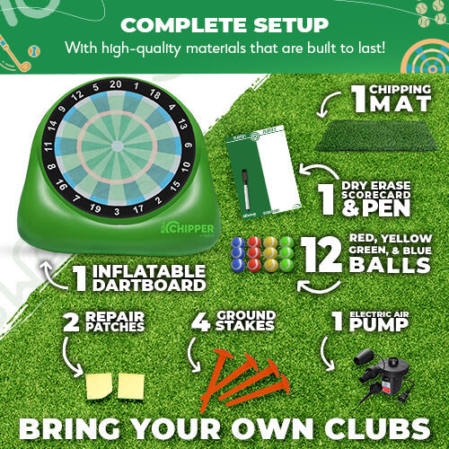 Bull Chipper™ | Giant Golf Darts (Over 6ft Tall) by Swooc Games