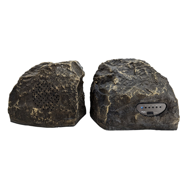 SDX Audio Waterproof 5.1 TWS Bluetooth Durable Polymer 200W Garden Rock Speakers