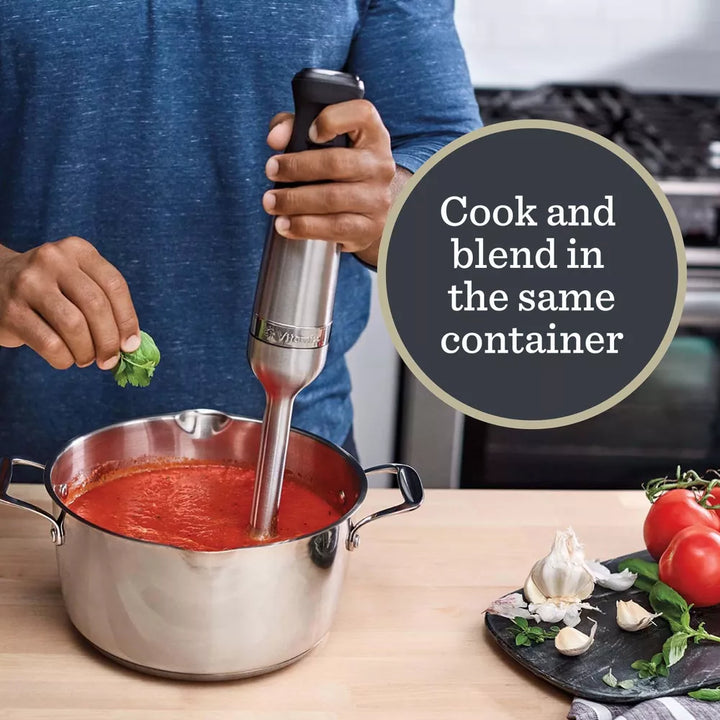 Vitamix Immersion 5-Speed Stainless Steel Hand Blender in Silver/Black