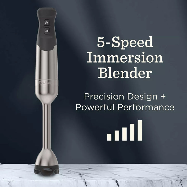 Vitamix Immersion 5-Speed Stainless Steel Hand Blender in Silver/Black