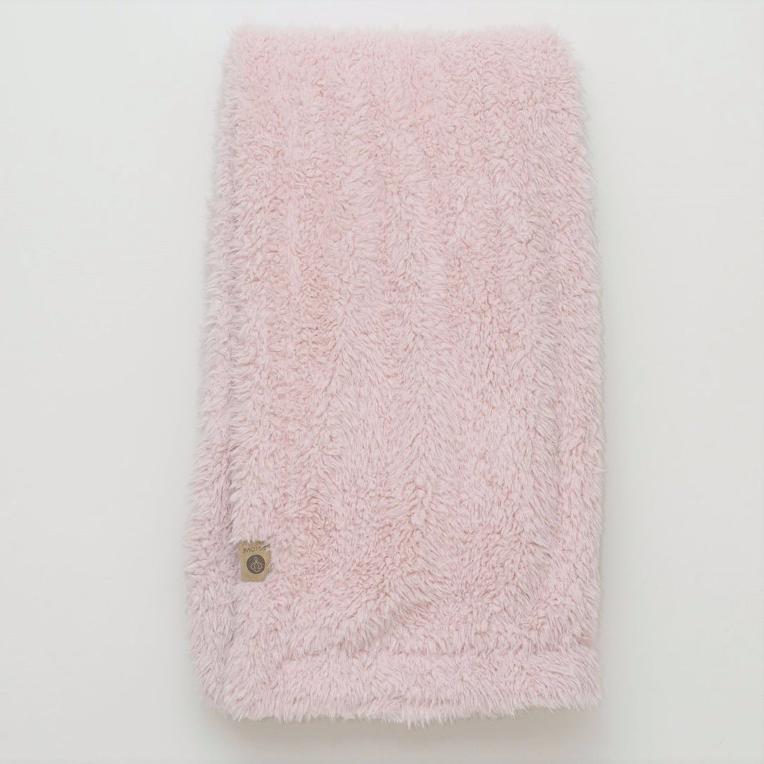 ANGEL PLUSH BLANKET | BIG - DUSTY PINK