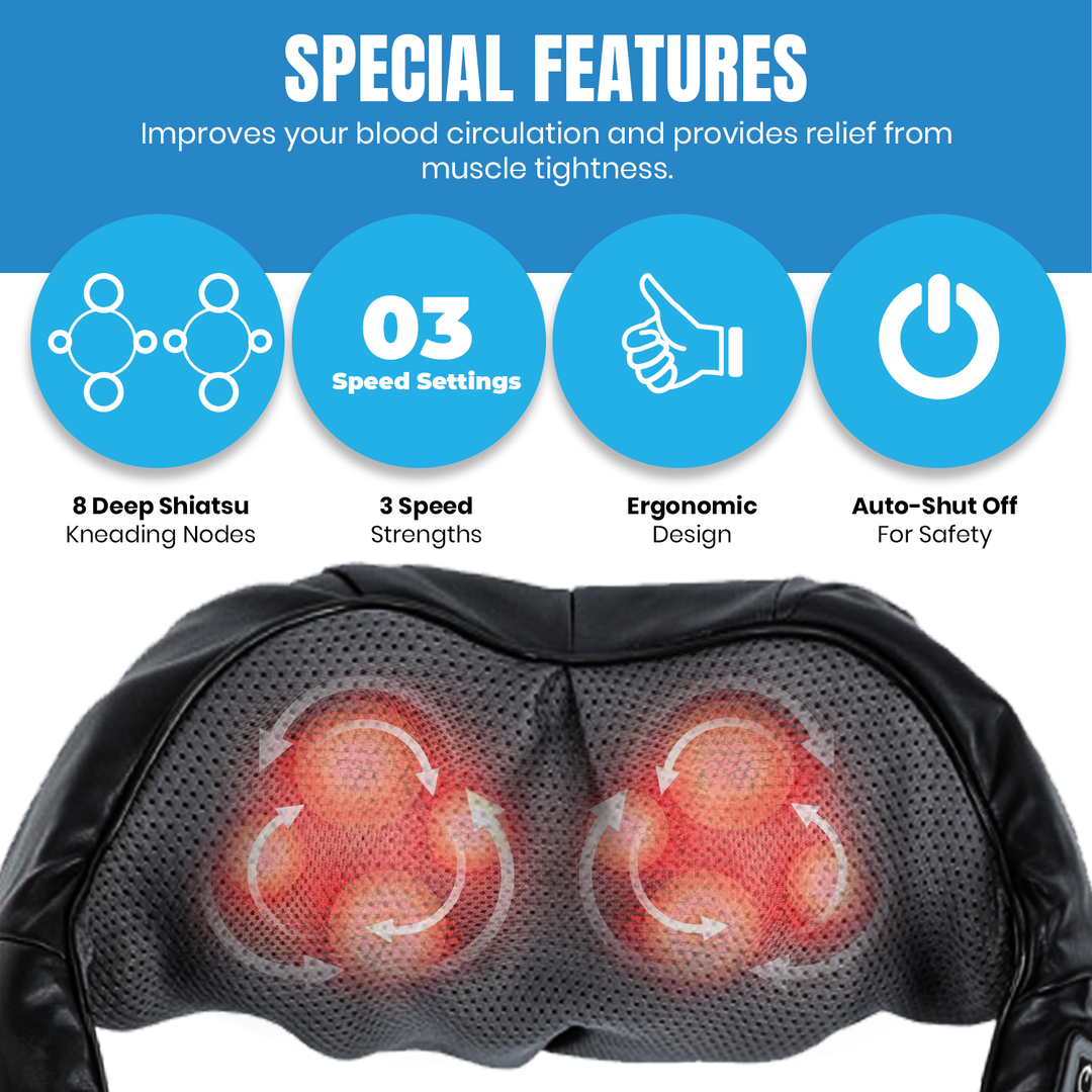 Pursonic 3D Shiatsu Heating Back and Neck Massager Pursonic 3D Shiatsu Heating Back and Neck Massager