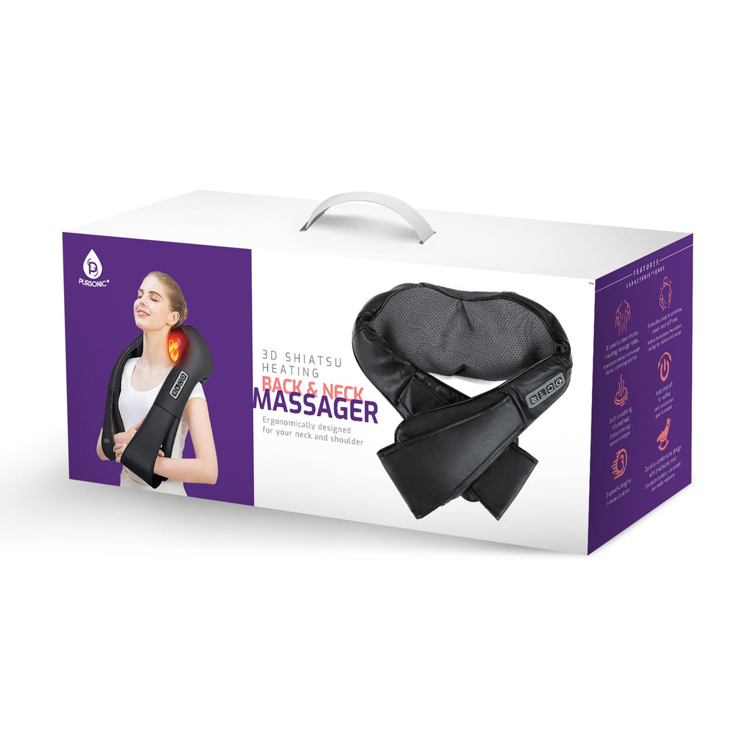 Pursonic 3D Shiatsu Heating Back and Neck Massager Pursonic 3D Shiatsu Heating Back and Neck Massager