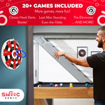 Hook Darts Ring Toss Game ‒ Wood Board and Soft Rings