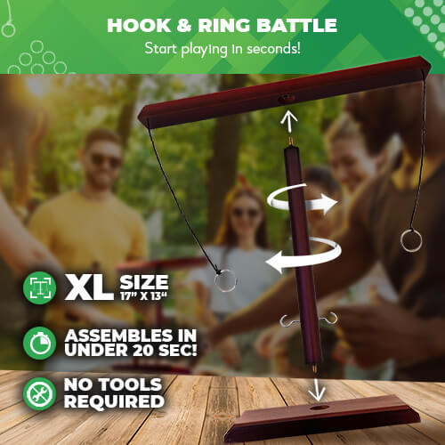 Battle Hooks - 2 Player Hook & Ring Game by Swooc Games