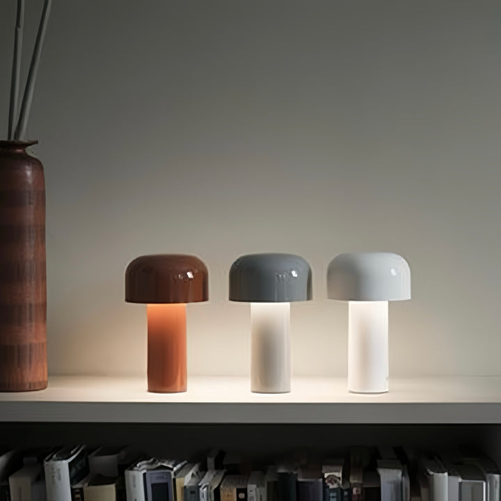 Mushroom Beside Lamp - Bellhop Portable LED Table Lamp by INSPECIAL HOME