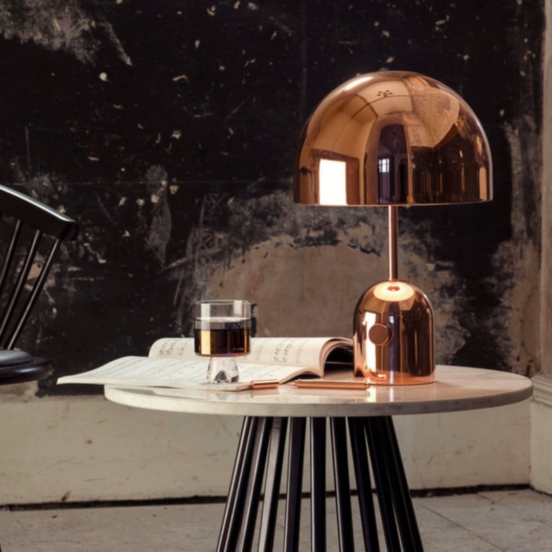 Bell LED Table Lamp, Large Dimmable Modern Bedside Lamp by INSPECIAL HOME