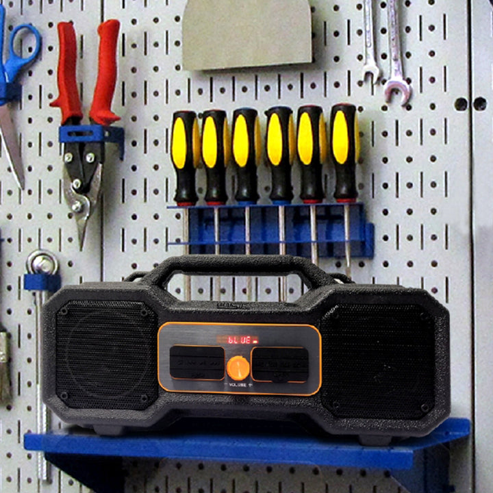 Waterproof Jobsite Bluetooth Portable Boombox Radio
