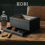 KOBI Glass Top Humidor by Case Elegance