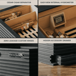 KOBI Glass Top Humidor by Case Elegance