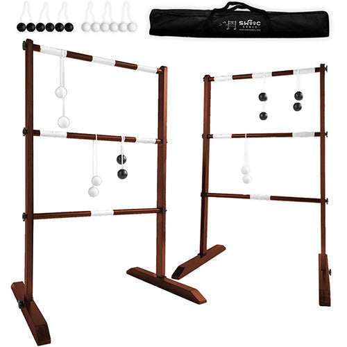 Wooden Ladder Ball Game Set by Swooc Games