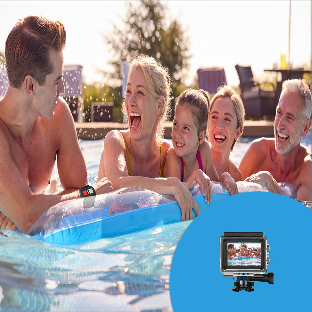 4K  Waterproof All Digital UHD WiFi Camera + RF Remote and Accessories