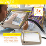 Daylight24 Full Page Magnifier Floor Lamp - Black Finish