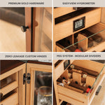 Luca Humidor Cabinet by Case Elegance