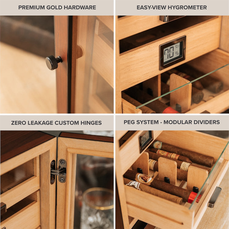 Luca Humidor Cabinet by Case Elegance
