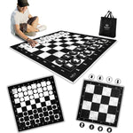 Giant Checkers, Chess, & Chess Tac Toe for Indoors and Outdoors