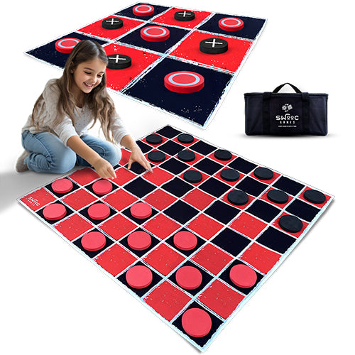Giant Checkers & Tic Tac Toe Game