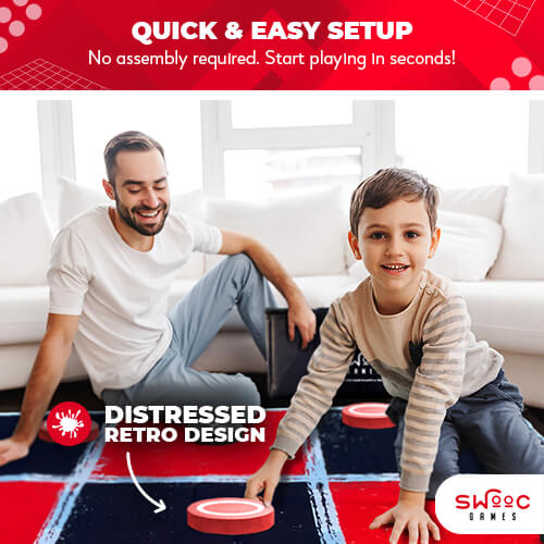 Giant Checkers & Tic Tac Toe Game by Swooc Games