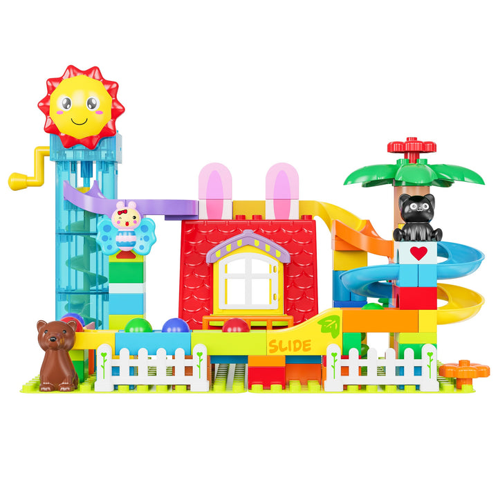 Contixo MK1 Marble Track Building Set, 118 Pieces, Ages 3+